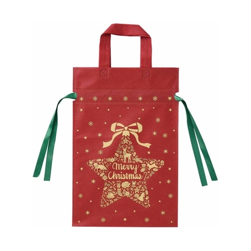 20枚 不織布リボン付きギフトバッグ シ