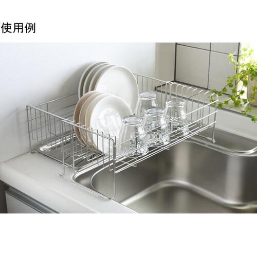 燕三 シンクに渡せる水切りかご(トレー付