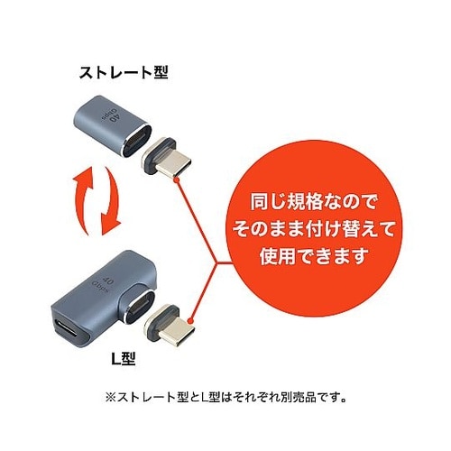 USB Type−Cマグネット変換アダプ