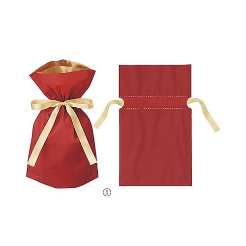 【20枚】梨地リボン付きギフトバッグ レ