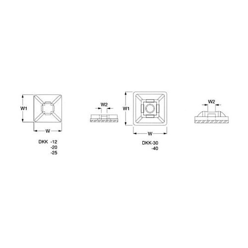 DKK−25−100 粘着式固定具