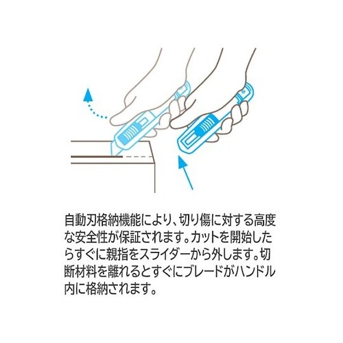 143mm カッターナイフ(セーフティー