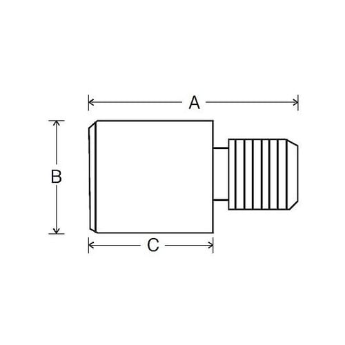 8mm ダボ棚受(W1/4 オス/8個)