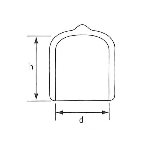 φ11.9x25mm 丸型保護キャップ(