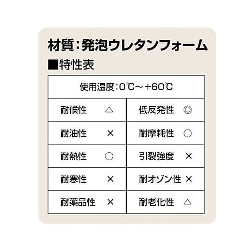100x100x10mm 低反発ウレタン