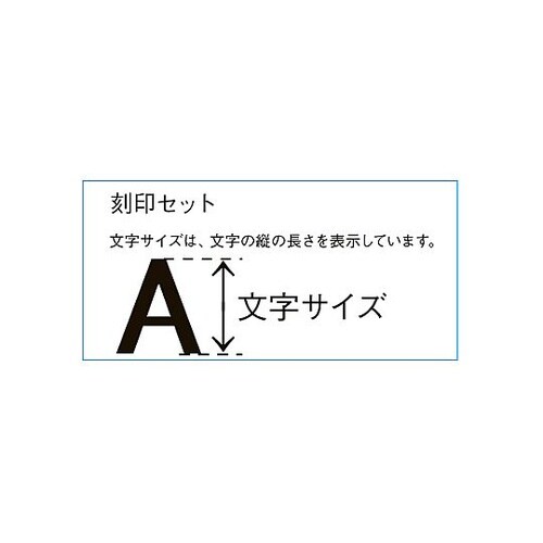 4mm(5/32”)/9本組 数字刻印セ