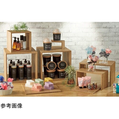 木製ステージ ラスティック柄 20cm角