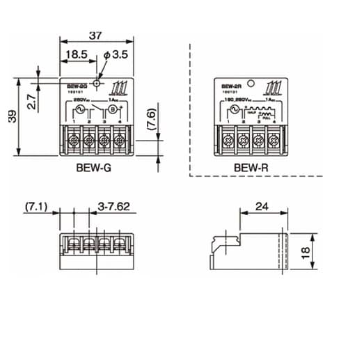 電磁クラッチ・ブレーキ電源装置 BEWモ