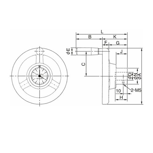 インデックスハンドル SD−53B−25