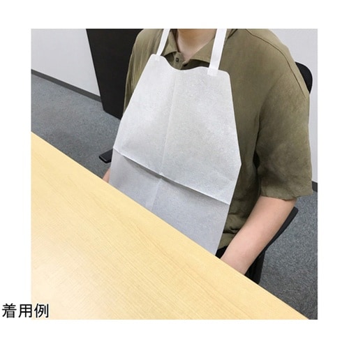 使い捨て紙エプロン 白 1ケース(100