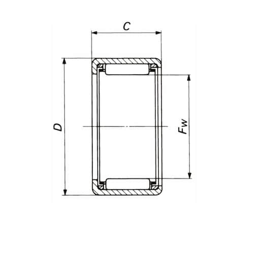 シェル形ニードルベアリング BA(インチ