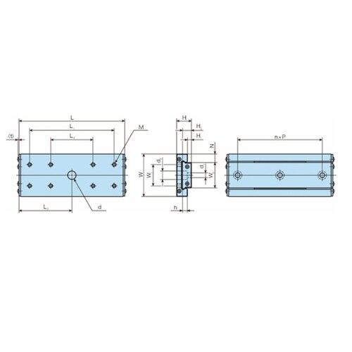 高剛性精密ボールスライド BWU BWU