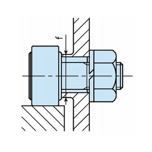 偏心カラー付きカムフォロア CFE−VB