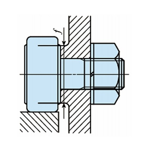 スタッド両端部六角穴付きカムフォロアCF