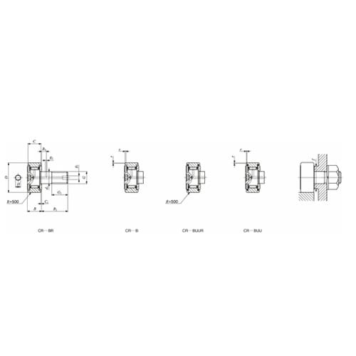 カムフォロア CR(インチ系) CR22