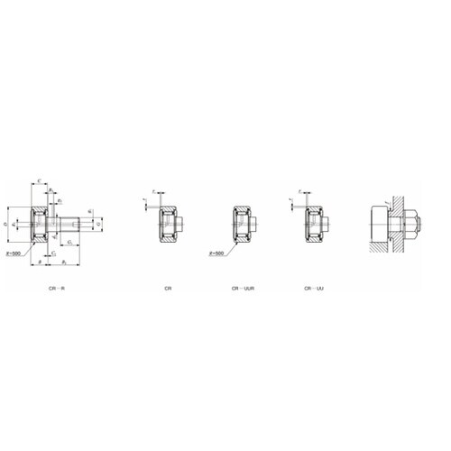 カムフォロア CR(インチ系) CR22