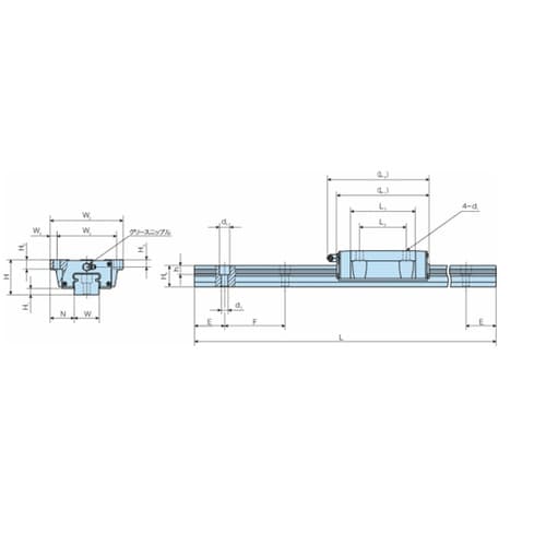 リニアウェイH(トラックレール) LWH