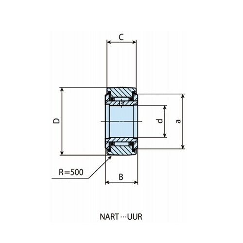 非分離形ローラフォロア NART(炭素鋼