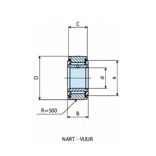 非分離形ローラフォロア NART(炭素鋼