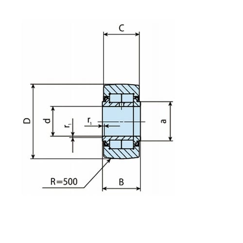 複列円筒ころローラフォロア NURT N