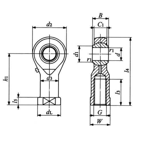 ピロボールロッドエンド PHSA(ダイカ