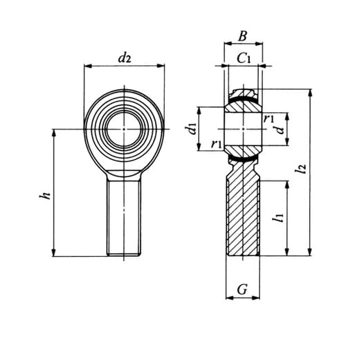 無給油式ピロボールロッドエンド POS−