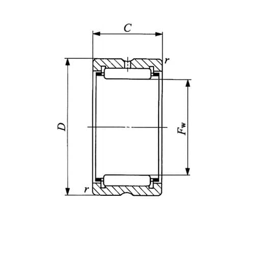 旋削形ニードルベアリング RNA48・N