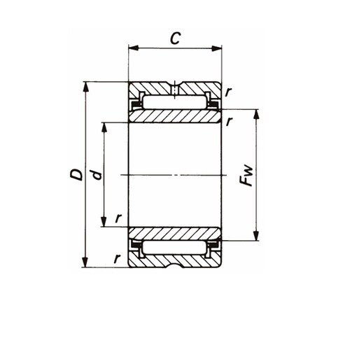 旋削形ニードルベアリング RNA49・N