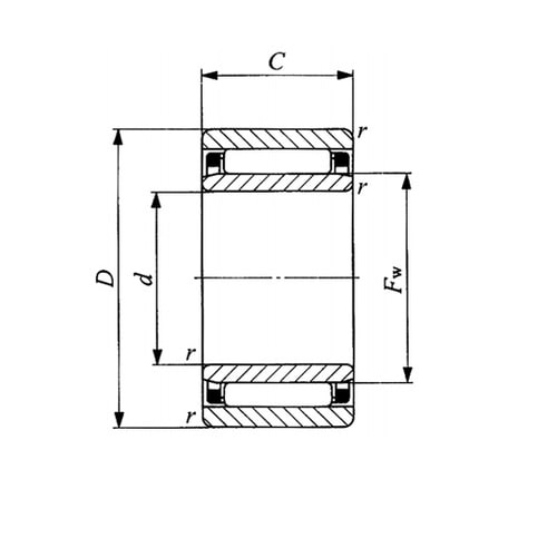 分離形ケージ付ニードルベアリング NAF