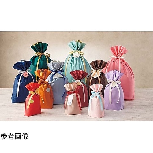 梨地リボン付きギフトバッグ ミント 幅1