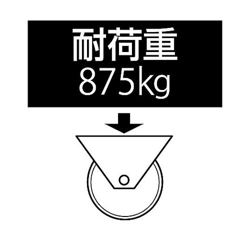 175mm キャスター(自在金具・後輪ブ