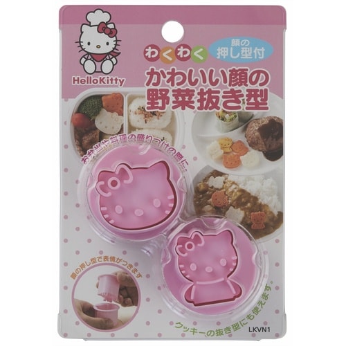 抜き型 ハローキティ キャラ弁 野菜抜き型
