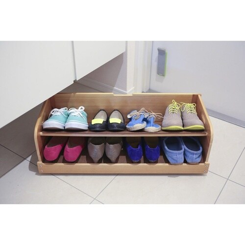 シューズラック 幅71cm ライトブラウン