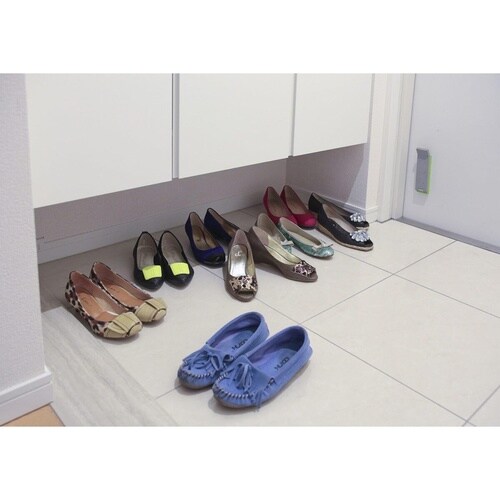 シューズラック 幅71cm ライトブラウン