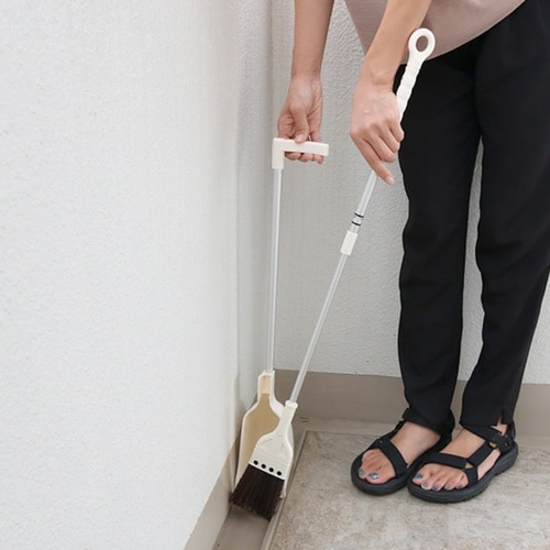 ほうき ちりとり セット ベランダ用 伸縮式