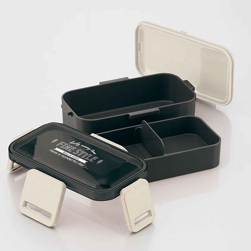 お弁当箱 2段 抗菌 600ml ふわっと