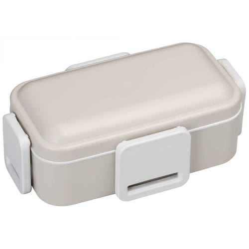 弁当箱 2段 600ml 抗菌 ふわっと グレー