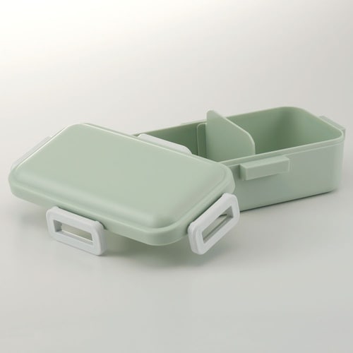 弁当箱 1段 530ml 抗菌 ふわっと グリーン