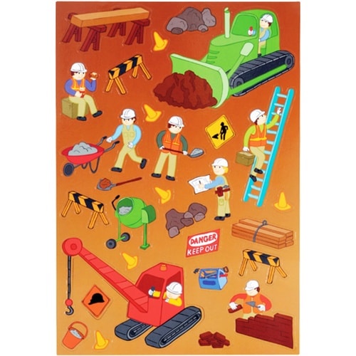 おもちゃ マグネットブック 工事現場