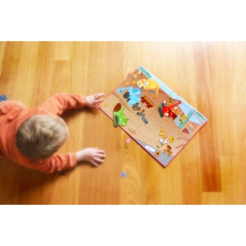 おもちゃ マグネットブック 工事現場