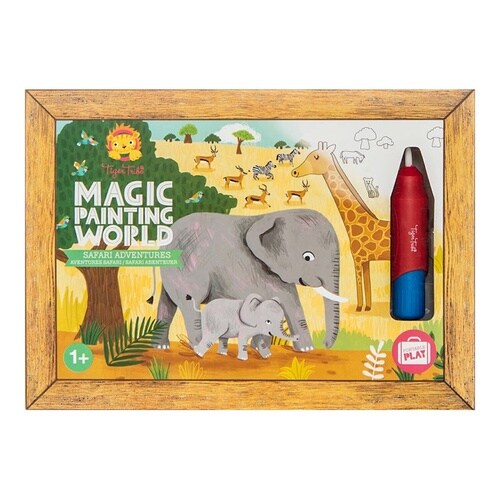 おもちゃ 水で浮き出るマジックペイント サファリ