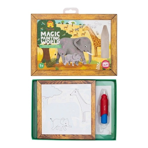 おもちゃ 水で浮き出るマジックペイント サファリ