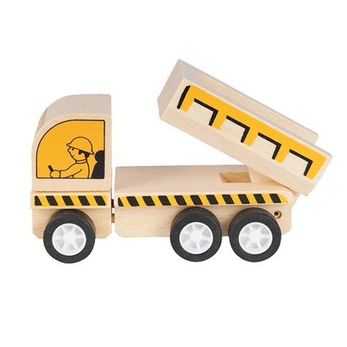 おもちゃ はたらくくるま工事現場 ダンプカー 木製