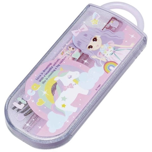 トリオセット 抗菌 箸 スプーン リカちゃん23