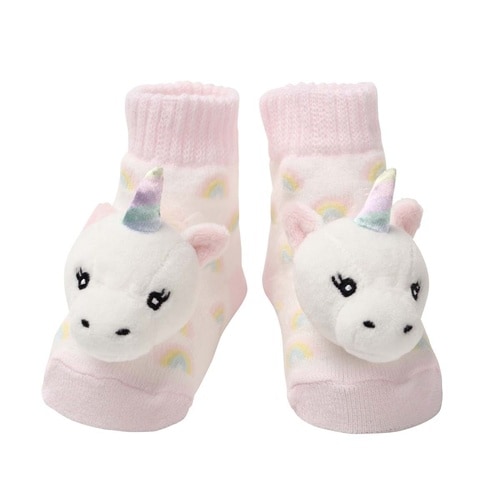 靴下 ベビー プレゼントラトルソックス ユニコーン