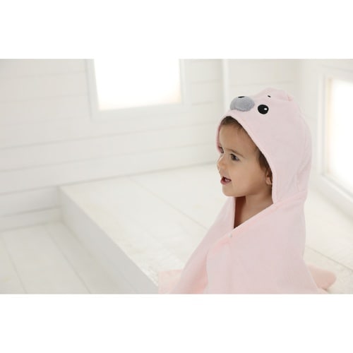 ベビータオル フード バスタオル アザラシ