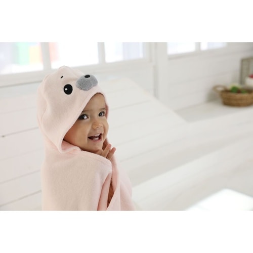 ベビータオル フード バスタオル アザラシ
