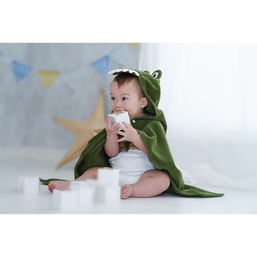 ベビータオル フード バスタオル アリゲーター