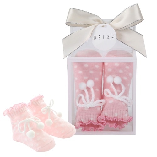 靴下 ベビー プレゼントソックス 女の子 ピンク