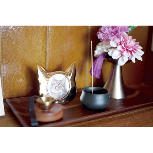 フォトフレーム Coco ネコ ペット ゴールド